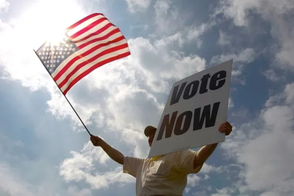 vote now sign