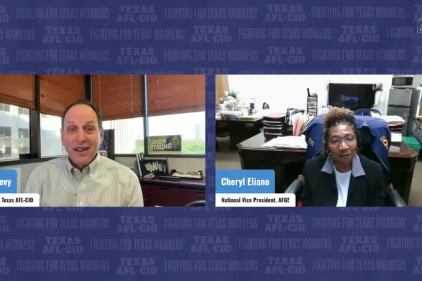 Rick Levy & Cheryl Eliano during the town hall